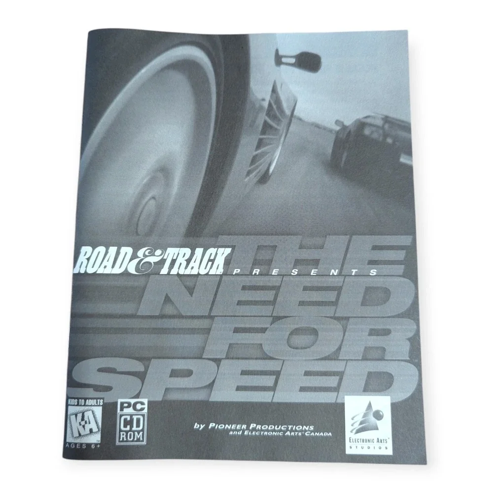 Road & Track Presents The Need for Speed PC CD-ROM Big Box 1995 Vintage EA CIB